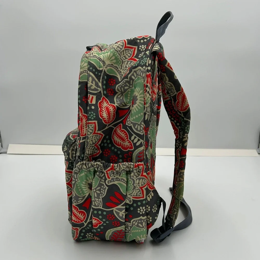 Vera Bradley Lighten Up Backpack Nomadic Floral Leaf Print Canvas Campus Travel